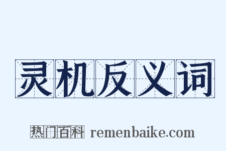 灵机反义词是什么意思的图片